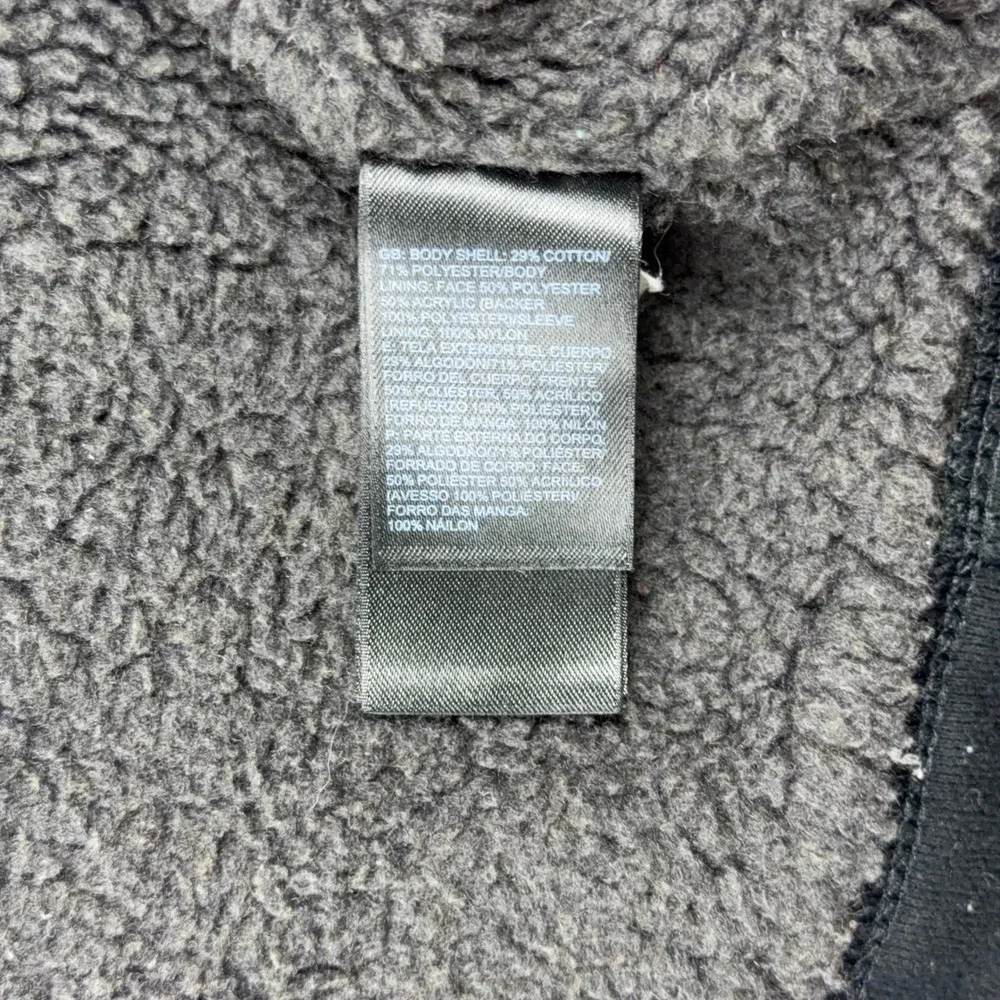 The‎ North Face Hoodie Mens XL Black Sherpa Fleece Lined Full Zip Heavyweight